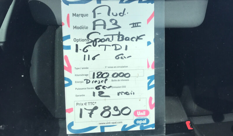 
								AUDI A3 III Ph2 1.6 TDI 115 full									
